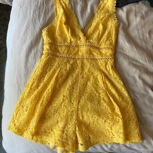 Lush yellow romper